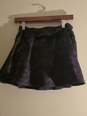 lululemon athletica Black Camo Running Skirt